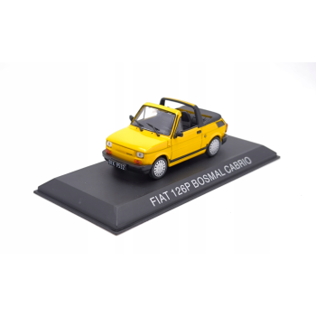 Fiat 126p Bosmal Cabrio yellow - skala 1:43 - Hachette